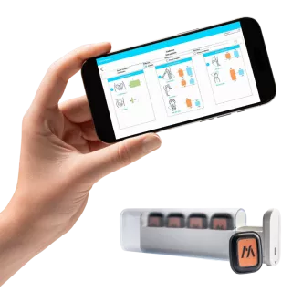 mySmartMove : 5 capteurs de mouvement miniatures sans fil, app mobile et portail web pour analyse biomécanique 3D sans limite