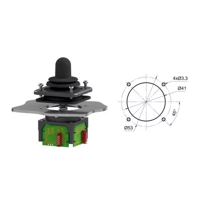 Série SK 197 - Joysticks modulaires 1 à 3 axes | Mescan