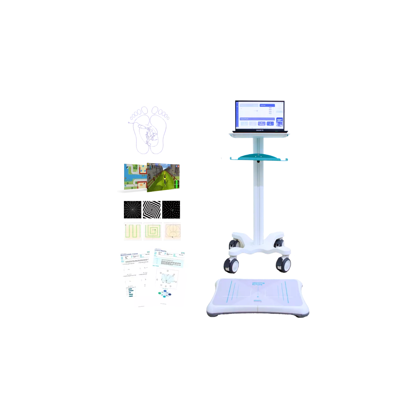 Plateforme PhysioSensing Balance Basic pour évaluation clinique de l'équilibre et rééducation posturale