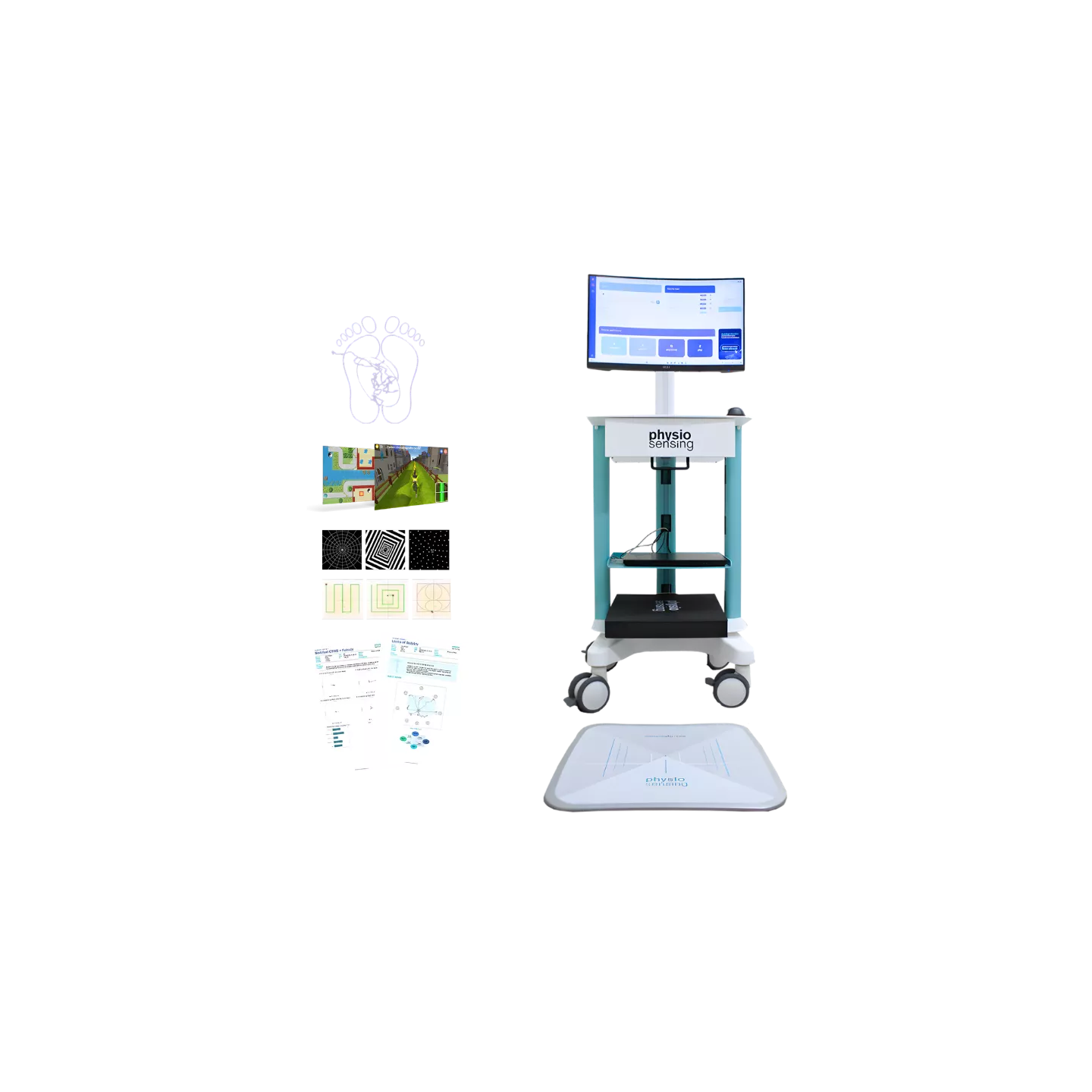 Station PhysioSensing Posturography pour analyse et rééducation de l'équilibre et des troubles vestibulaires