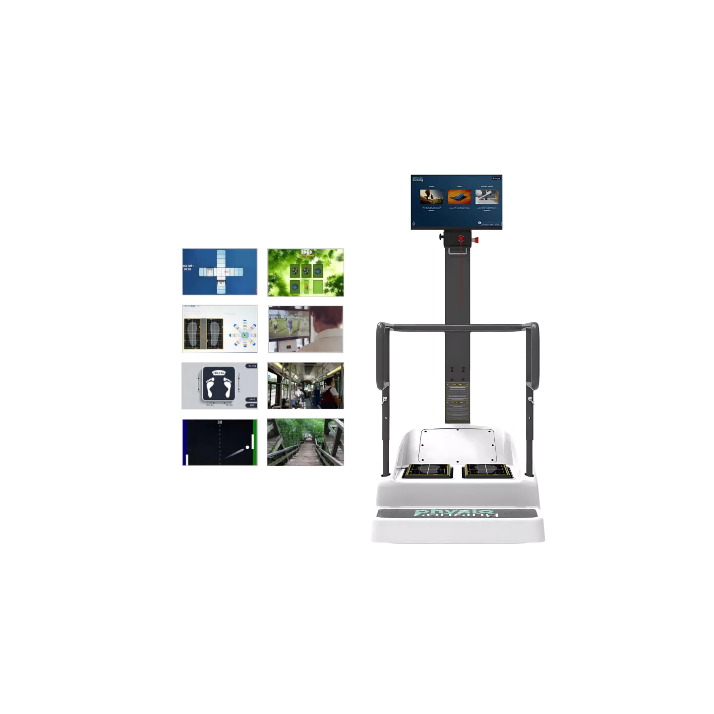 Système PhysioSensing Kine-Sim Dynamic de SensingFuture : 2 plateformes motorisées pour réadaptation robotisée interactive