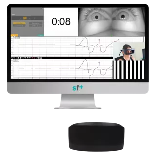 PhysioSensing Balance Eye, casque de vidéo-oculographie (VNG/VOG), caméras IR, masque magnétique,  pour diagnostic vestibulaire
