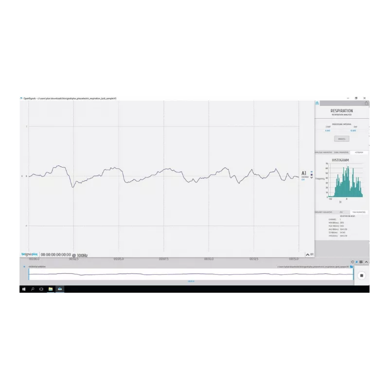 Analyse de la respiration (PZT & RIP) OpenSignals