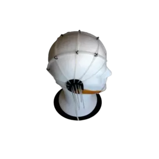 Casque en silicone ajustable pour EEG