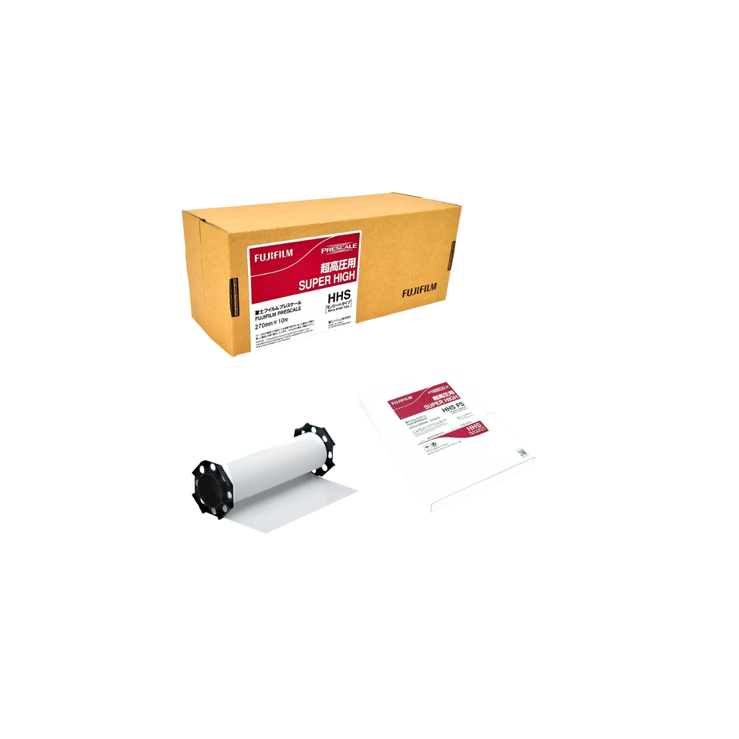 Film Fujifilm Prescale HHS (Super High Pressure) pour mesurer les contraintes de pression extrêmes allant de 130 à 300 MPa