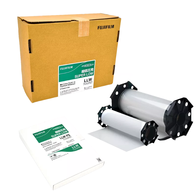 Film de mesure de pression Fujifilm Prescale LLW (Super Low Pressure) pour les contraintes d'interface entre 0,5 et 2,5 MPa