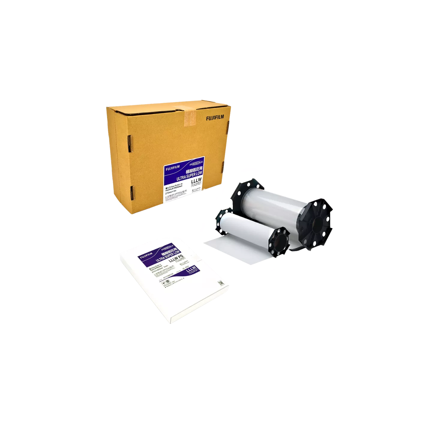 Film de mesure Fujifilm Prescale LLLW (Ultra Super Low Pressure) pour la cartographie des pressions faibles de 0,2 à 0,6 MPa