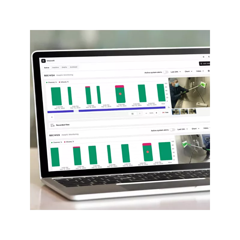 VisionAI™ Aseptic Monitoring : surveillance en continue de conformité en zones stériles par IA visuelle