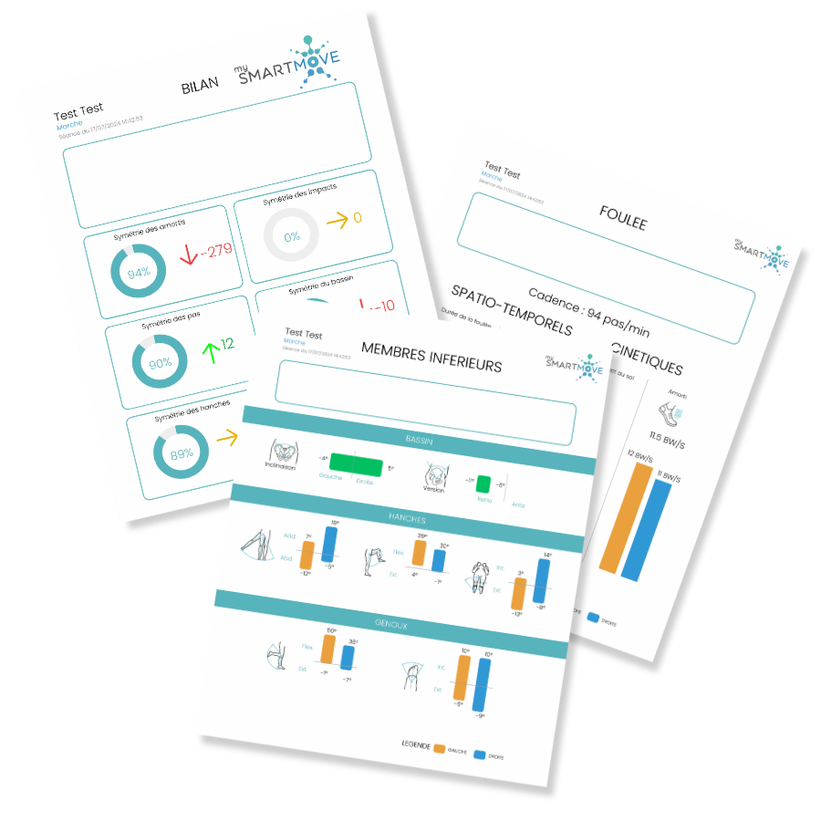 bilans biomécaniques complets automatisés mySmartMove
