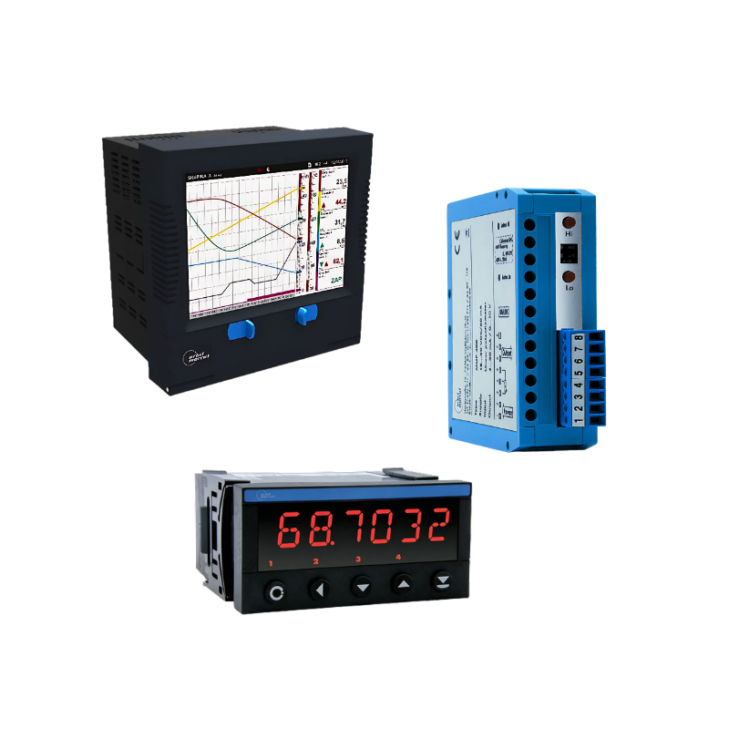 instrumentation électronique de conditionnement, afficheurs et communication pour capteurs industriels