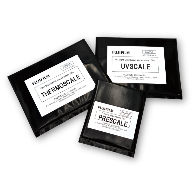 Echantillons de films de mesure Fujifilm Prescale, Thermoscale et UVscale