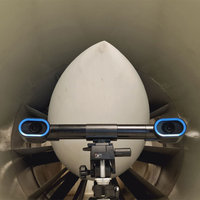 Système de mesure sans contact de déplacements temps réel 3D haute précision Imetrum Mobius