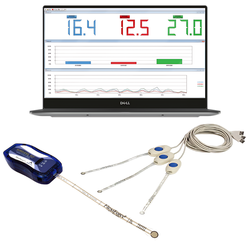 Mesure des appuis tactiles pour étude de préhension, confort et interactions.. Quantification du touché ressent avec les capteurs Tekscan FlexiForce